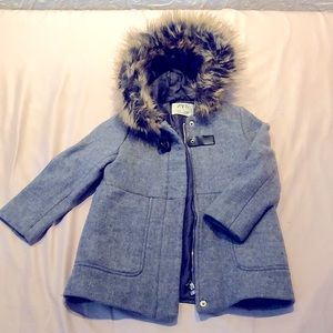 Cute gray coat for girls , good condition